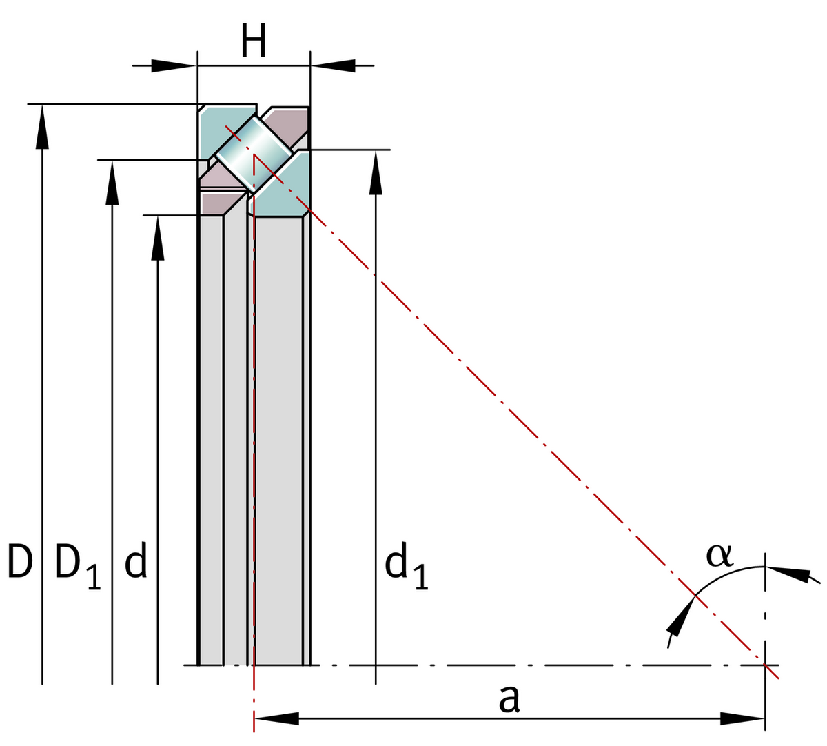Радиально-упорный подшипник INA F-557494.SGL