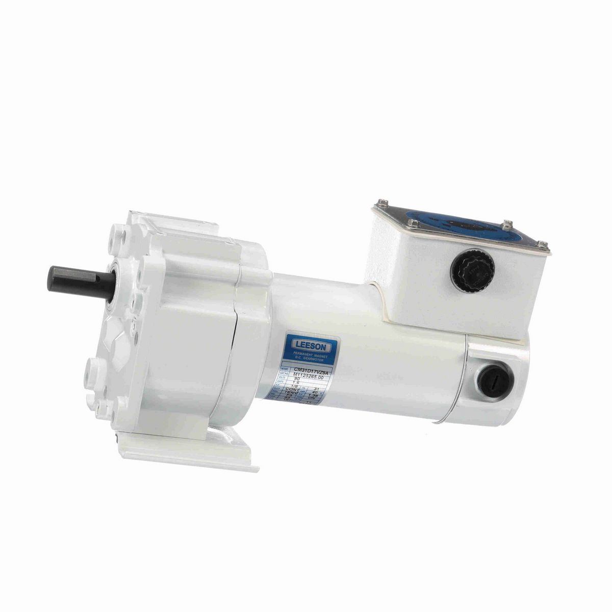 LEESON White Duck™ Parallel Shaft Gearmotor, 0.13 HP, 90 V, 167 RPM, 31 Frame, TENV - M1125265.00