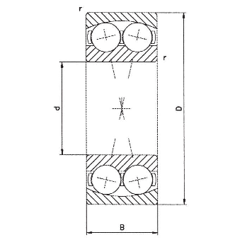 Самоустанавливающийся шарикоподшипник ASK 2211 [505687]