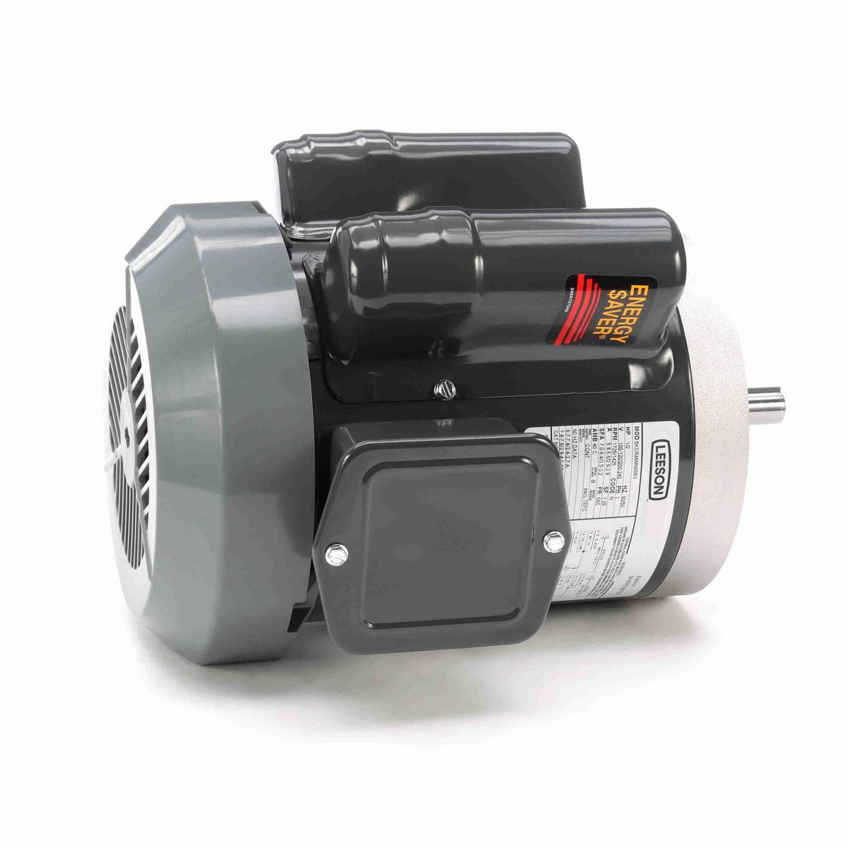LEESON General Purpose Motor, 0.50 HP, 1 Ph, 60 Hz, 100-120/200-240 V, 1800 RPM, 56C Frame, TEFC - E265