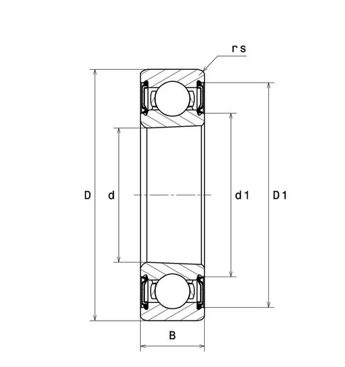 Однорядный шарикоподшипник NTN 6209LLUK/2AS