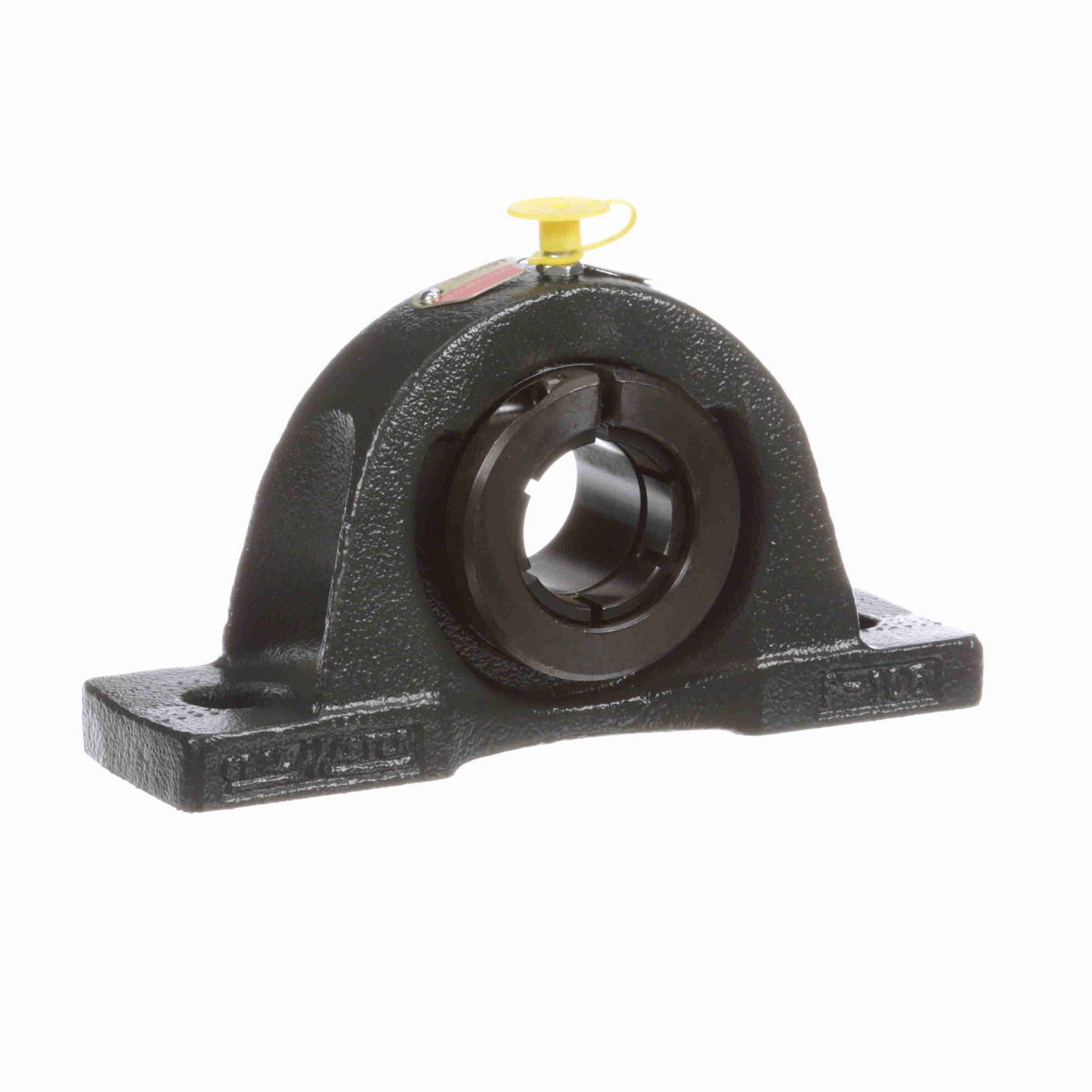 Sealmaster Mounted Cast Iron Two Bolt Pillow Block Ball Bearing - 52100 Bearing Steel, Black Oxided - Concentric Lock - NP-19T