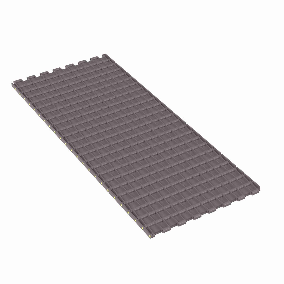 Rexnord 5705 Straight Running Solid Top, Material: Brown High Performance, Width: 15in, Pitch: 1.5in - 81416725