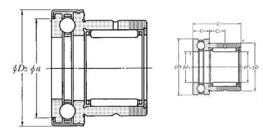 Комбинированный подшипник NTN NKX30T2Z