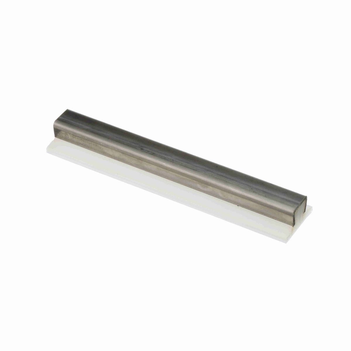 System Plast Wide Flat Guide Rail: 1.25"W X 0.69"H X 120"L White UHMW-PE - VG-SSWFS-1.25-10
