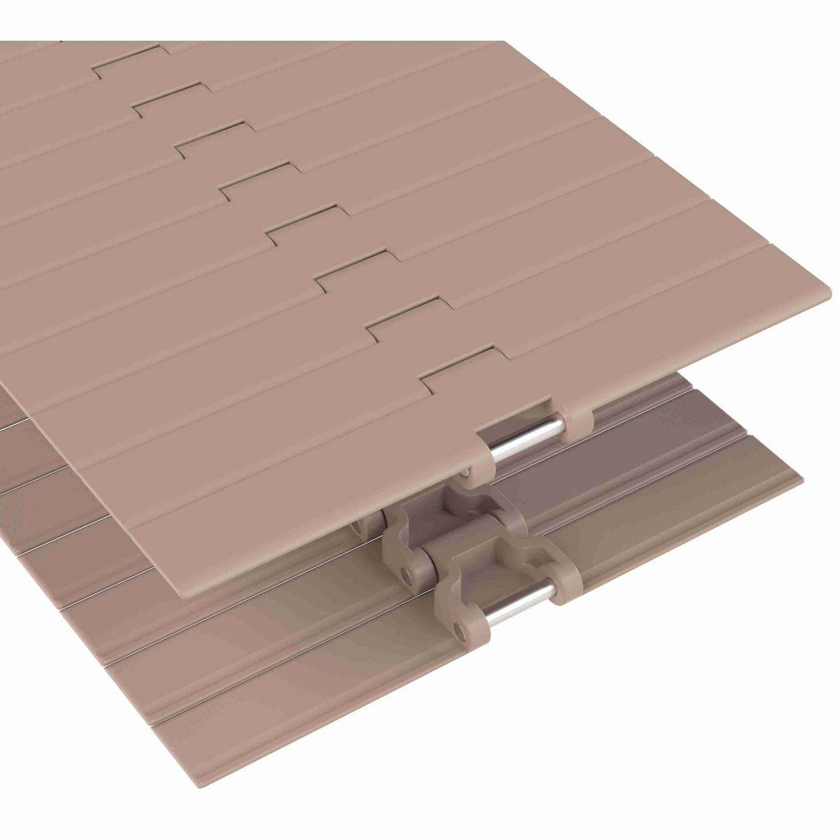 Rexnord HDS Straight Running Solid Top, Material: Tan Low Friction, Width: 12in, Pitch: 1.5in - 752.62.922