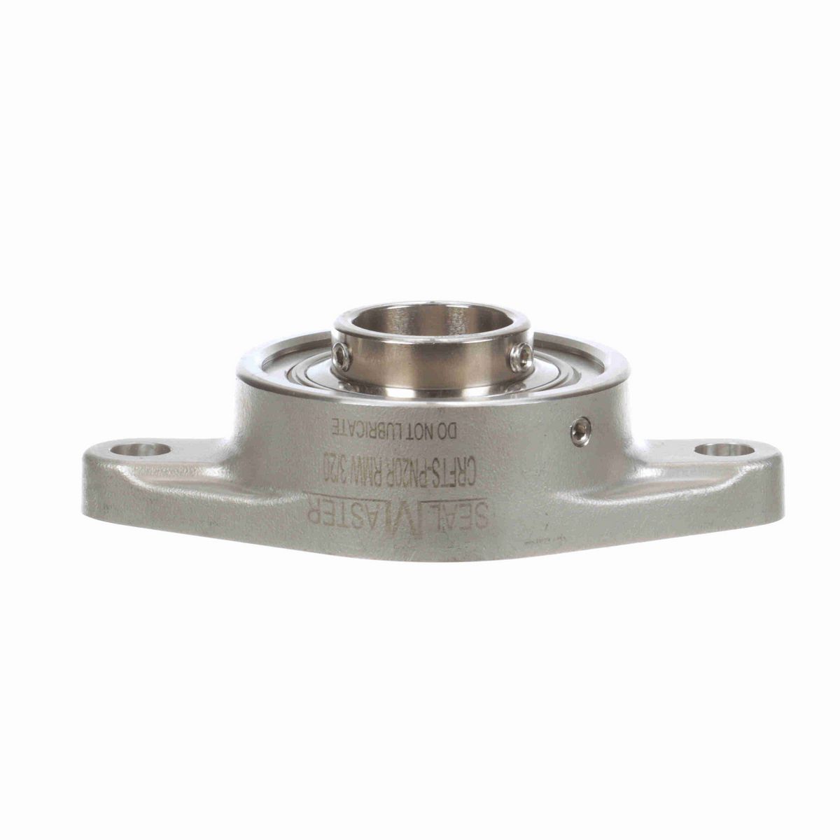 Sealmaster Mounted Stainless Steel Two Bolt Flange Ball Bearing - 52100 Bearing Steel, Phosphorus Nickel Coated - Setscrew Lock - Corrosion Resistant - Reduced Maintenance - Lubed for Life - CRFTS-PN20R RMW