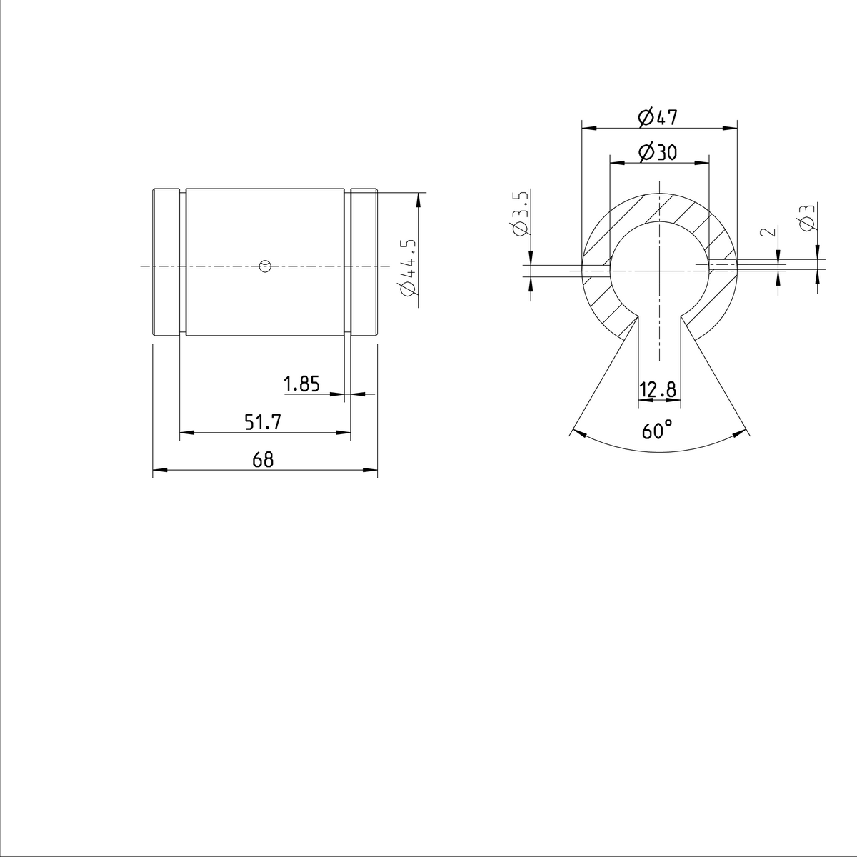 Суперлинейная втулка Bosch Rexroth KBH-O-30-DD [R073323040]