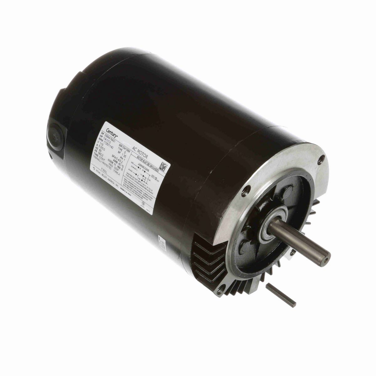 Century Ventilation Motor, 1/4-1/12 HP, 1 Ph, 60 Hz, 115 V, 1800 RPM, 56CZ Frame, ODP - F393L