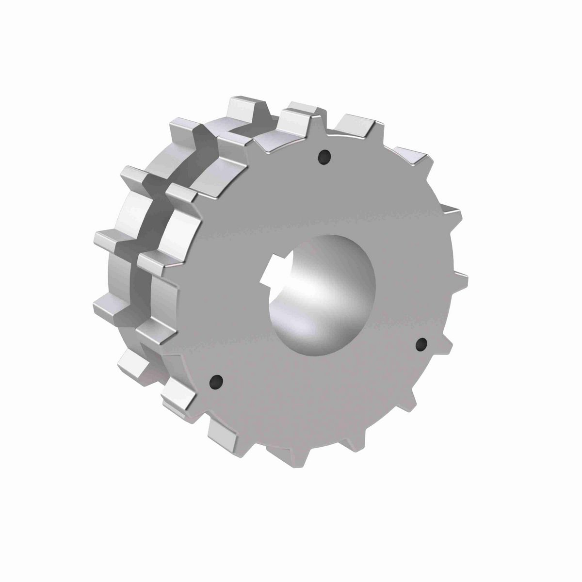Rexnord 820 Series Solid One Piece Cast Iron Sprocket with 15 Teeth and a 1in Round Shaft-Ready Bore with Keyway & Setscrew - 401-194-32