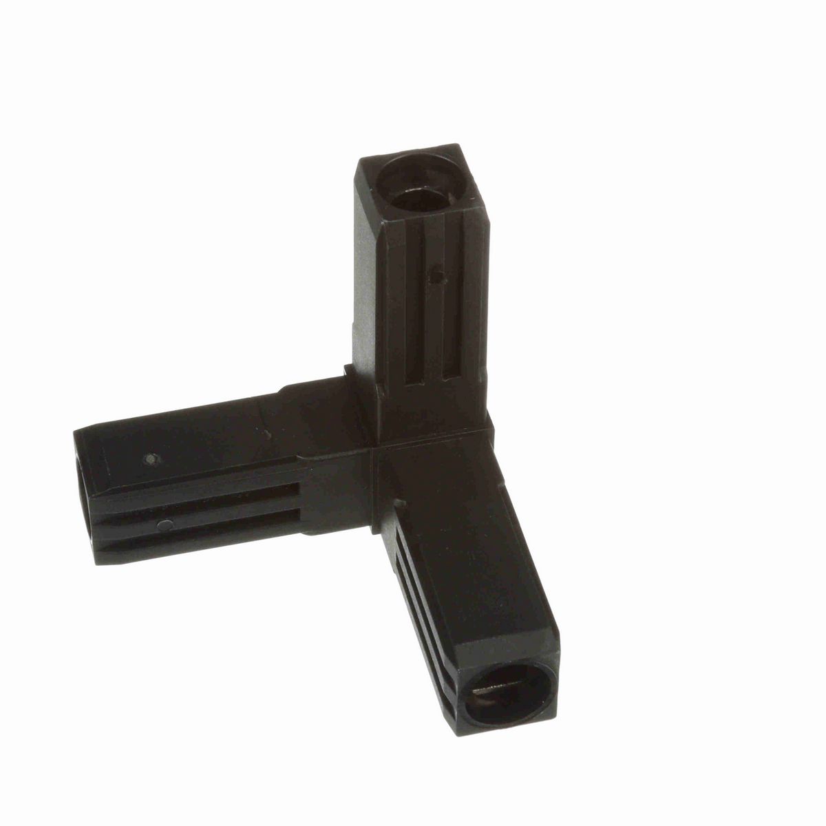 System Plast Corner Joint, 3-Way, Plastic, Steel Reinforced - SF-C3PR-BK