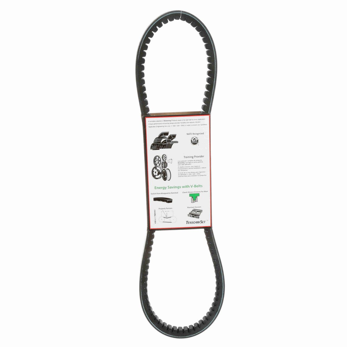 Browning EPDM Notched Belt 98% Efficient - BX36