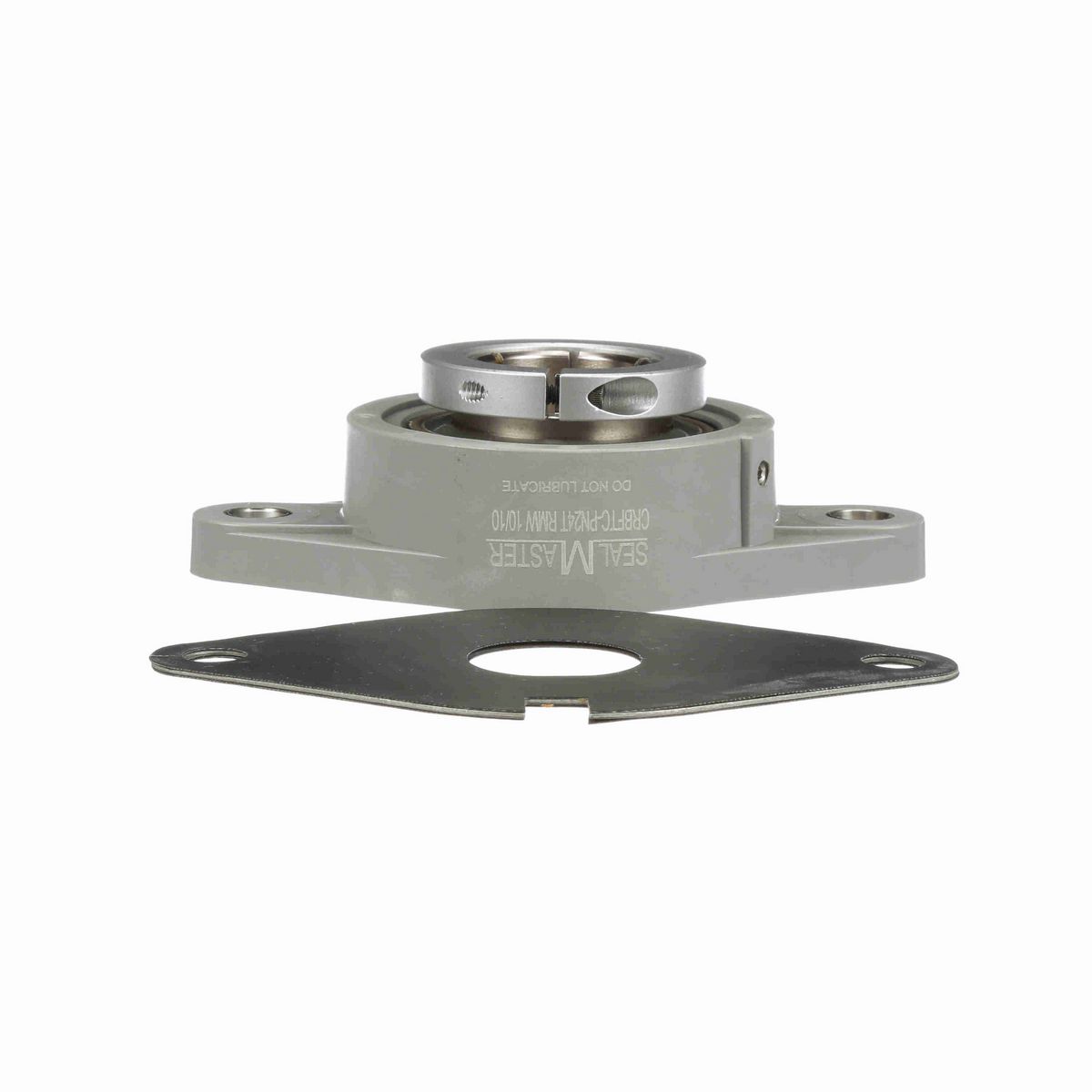 Sealmaster Mounted Composite Two Bolt Flange Ball Bearing - 52100 Bearing Steel, Phosphorus Nickel Coated - Concentric Lock - Corrosion Resistant - Reduced Maintenance - Lubed for Life - CRBFTC-PN24T RMW