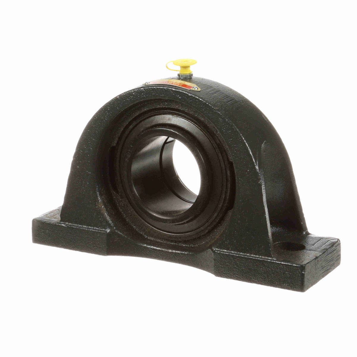 Sealmaster Mounted Cast Iron Two Bolt Low Base Pillow Block Ball Bearing - 52100 Bearing Steel, Black Oxided - Concentric Lock - NPL-39T