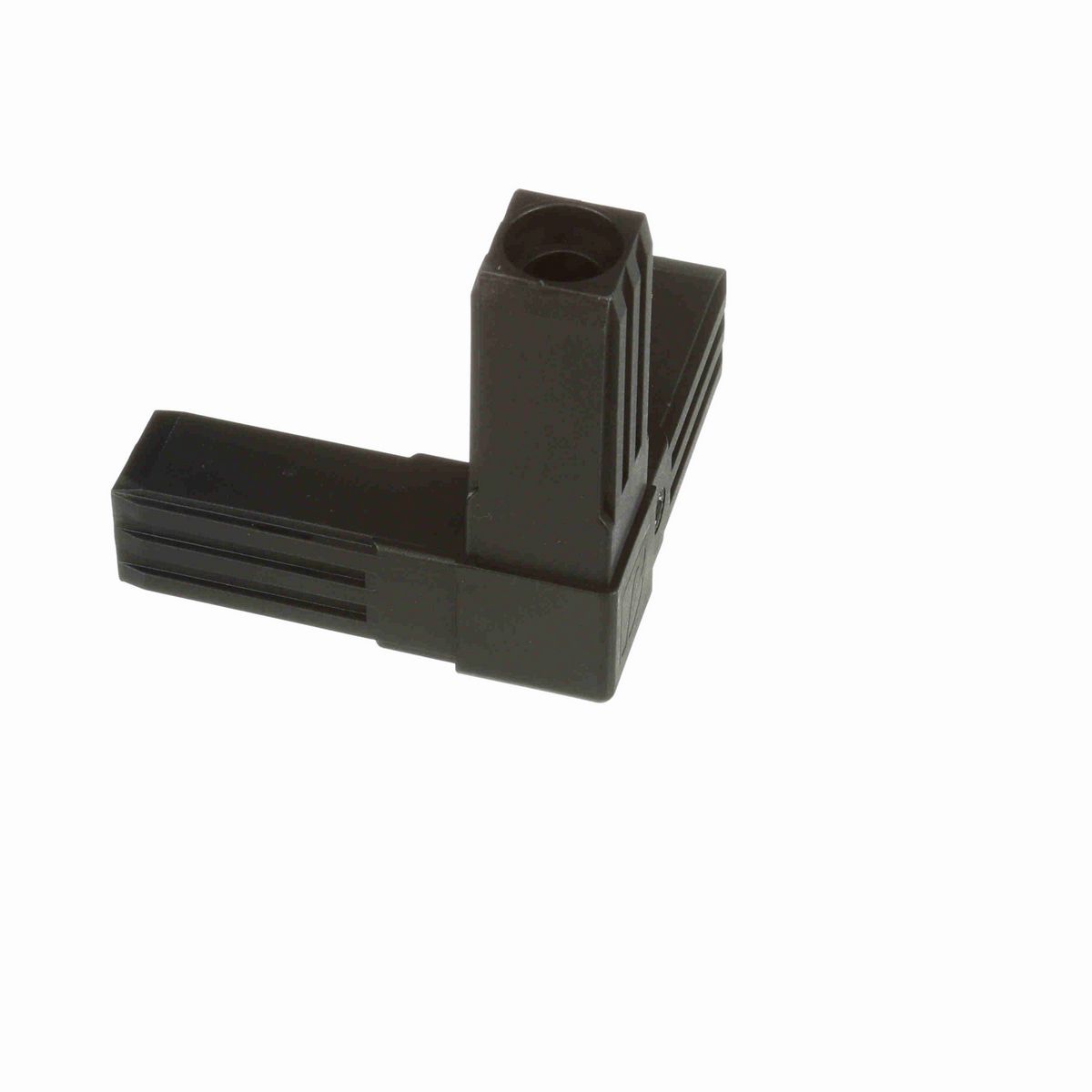 System Plast Corner Joint, 3-Way, Plastic, Steel Reinforced - SF-C3PR-BK