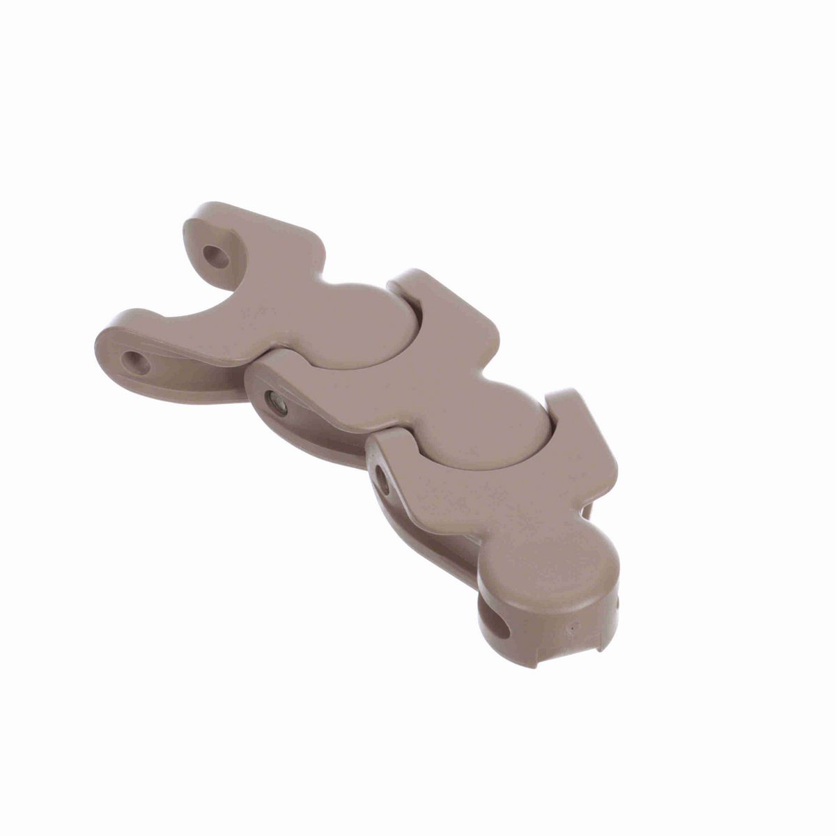 System Plast 1700 Side-flexing Solid Top, Material: Tan Low Friction, Width: 55mm, Pitch: 50mm - LF1700