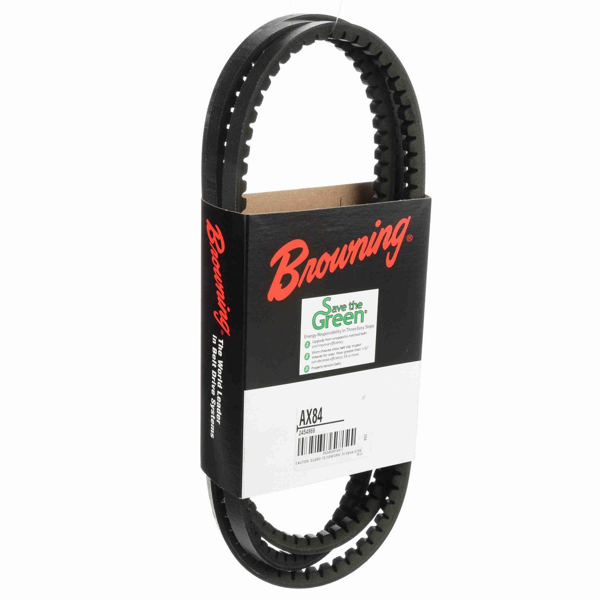 Browning EPDM Notched Belt 98% Efficient - AX84