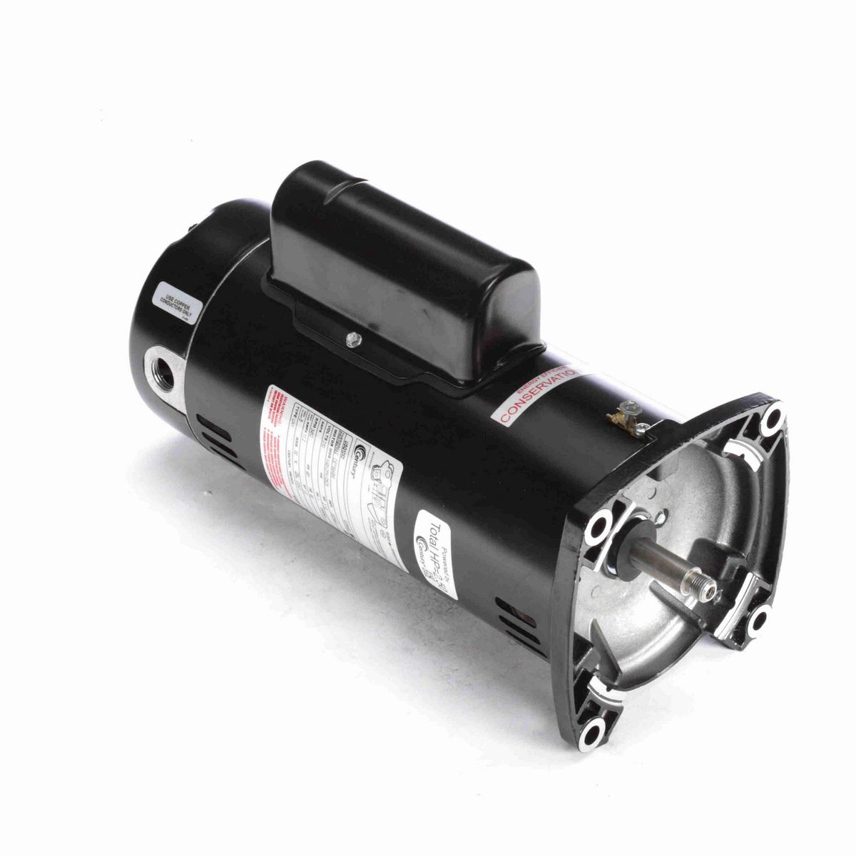 Century Pool Pump Motor, 2 1/2 HP, 1 Ph, 60 Hz, 230 V, 3600 RPM, 48Y Frame, ODP - USQ1252