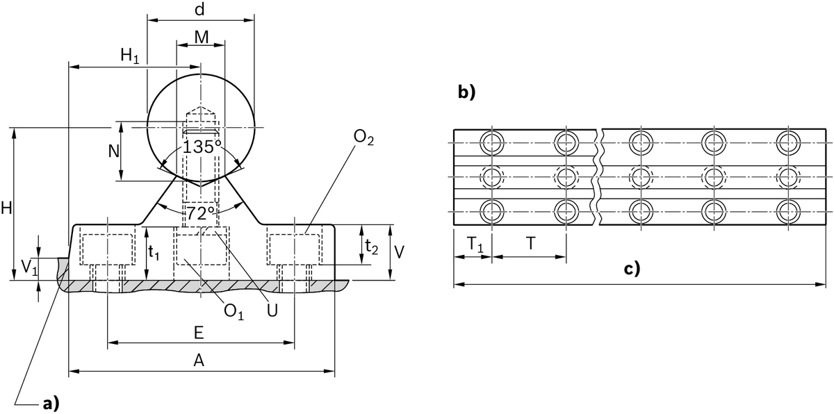 Опорная направляющая с валом из термообработанной стали Bosch Rexroth WM-30-SFRA-H6- [R101803000]