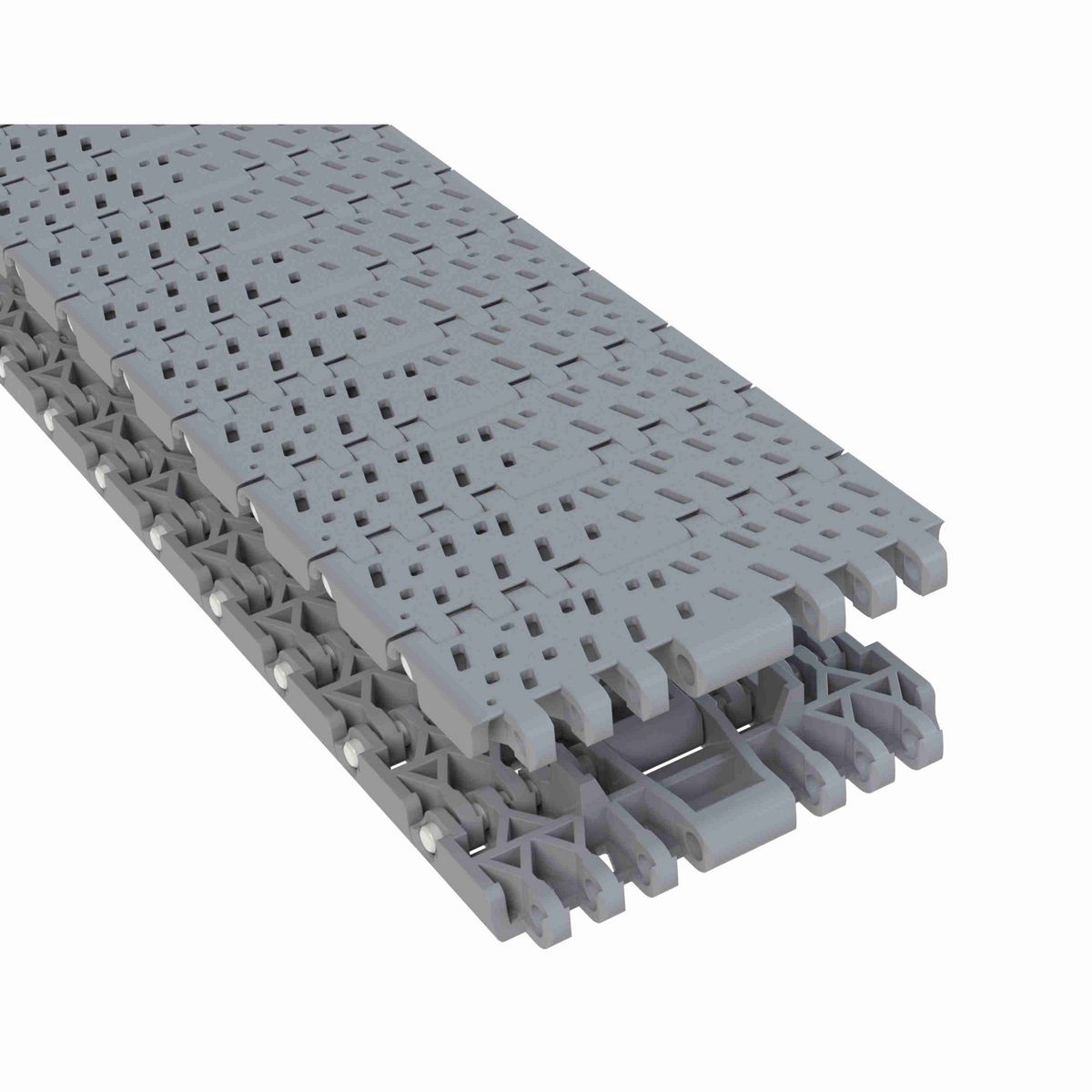 Rexnord 1001FG Straight Running Flush Grid, Material: Silver Platinum Series™ X, Width: 84mm, Pitch: 1in - 876.38.70