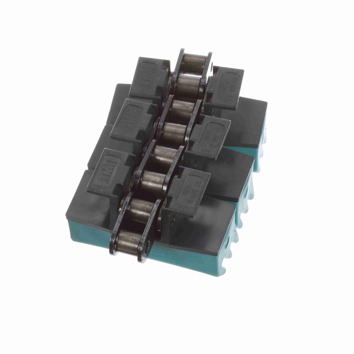 System Plast 1873TAB SideGrip™ Side-flexing, Material: NG evo (Gray Blue), Width: 3.25in, Pitch: 1.5in - NGE1873TAB-K325GS2