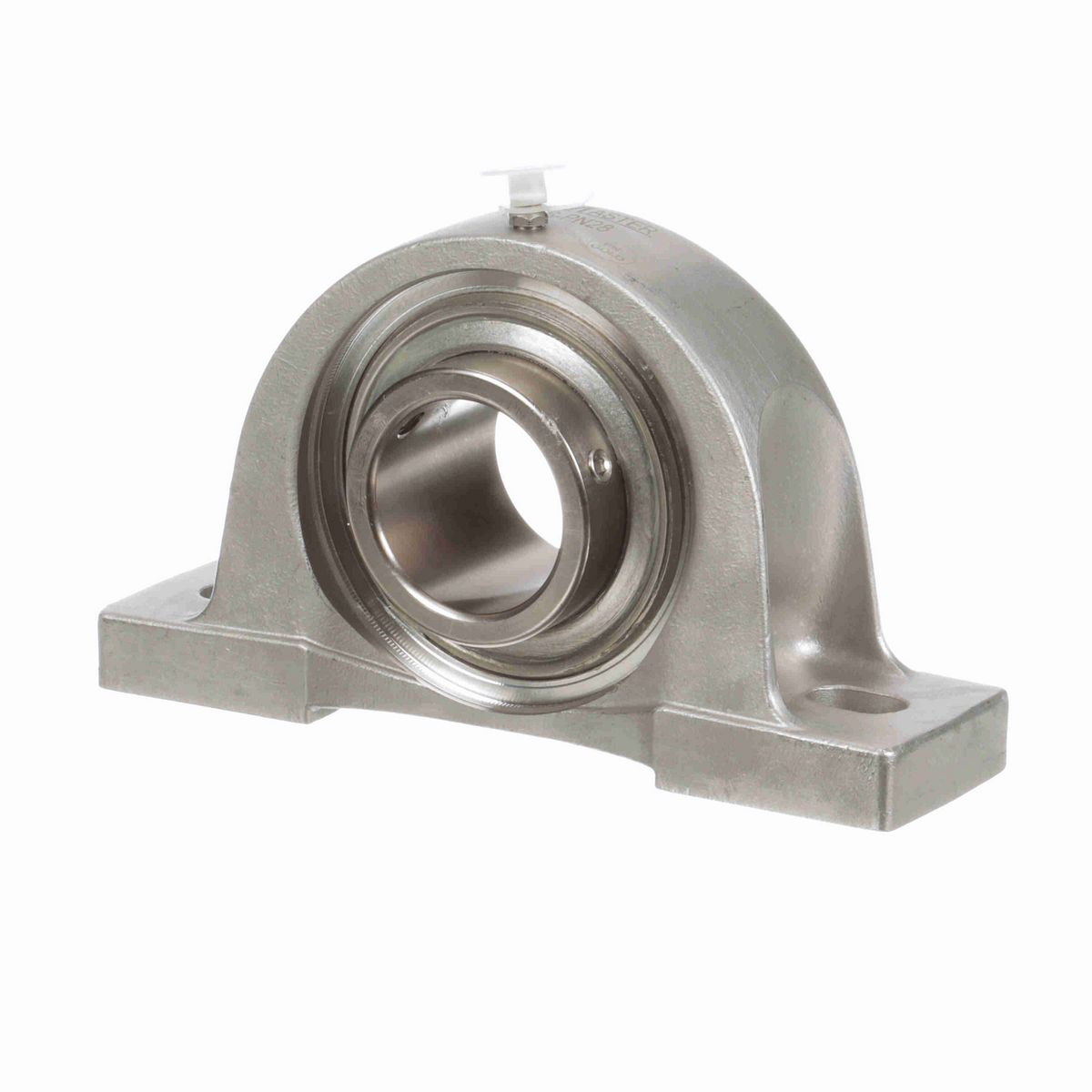 Sealmaster Mounted Stainless Steel Two Bolt Pillow Block Ball Bearing - 52100 Bearing Steel, Phosphorus Nickel Coated - Setscrew Lock - Corrosion Resistant - CRPS-PN28