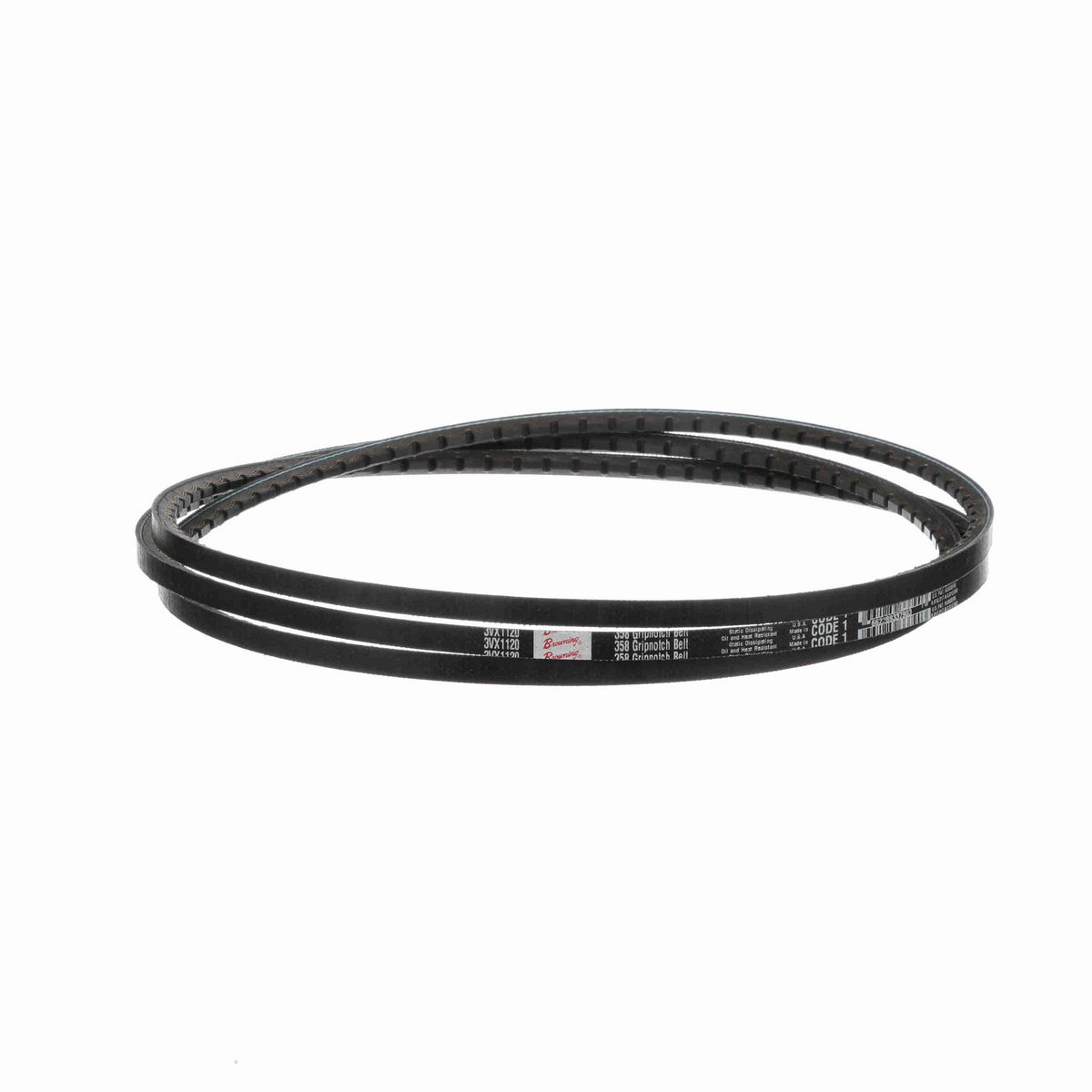 Browning EPDM Notched Belt 98% Efficient - 3VX1120