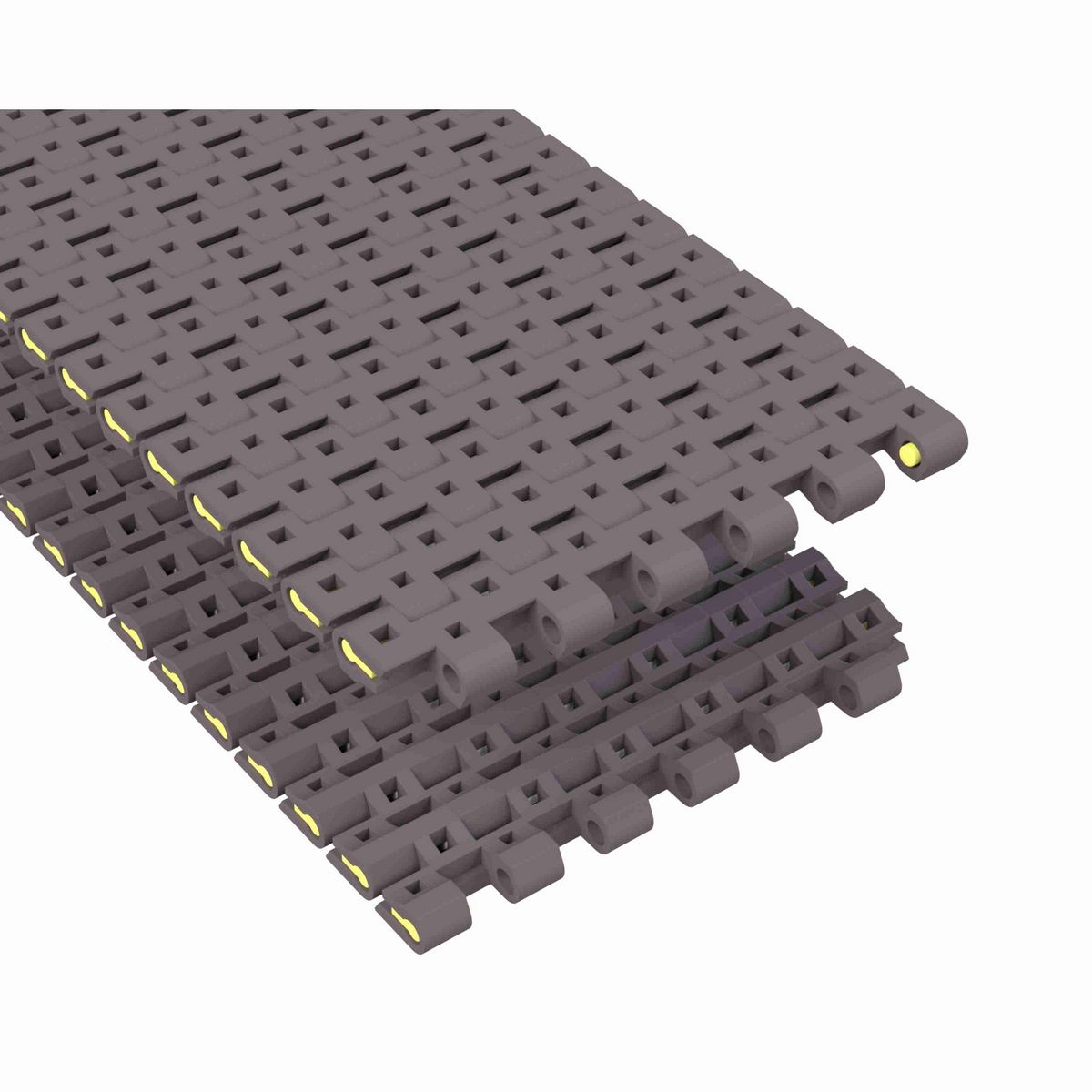 Rexnord 1506 Straight Running Flush Grid, Material: Brown High Performance, Width: 4.5in, Pitch: 15mm - 81425461