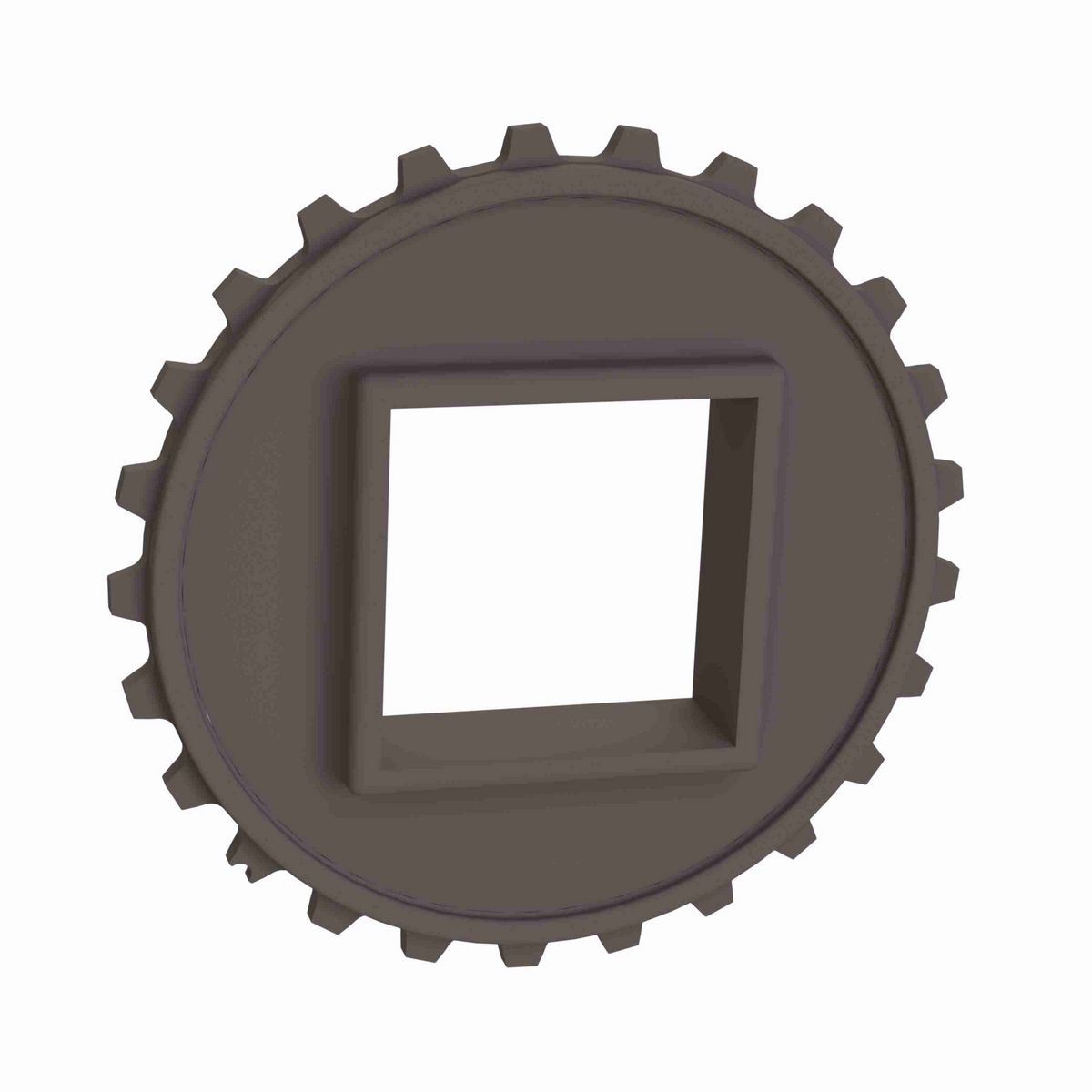 Rexnord 5930 Series Solid One Piece Molded Acetal Sprocket with 25 Teeth and a 65mm Square Bore - 114-694-16