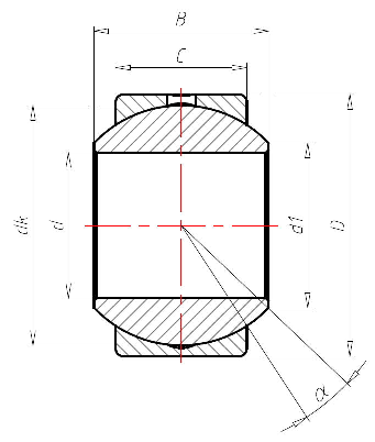 Сферический подшипник скольжения Askubal series K, type G, G 6 [100125], требующий обслуживания
