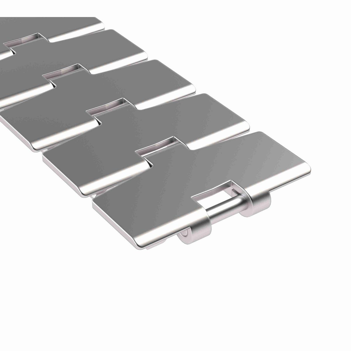 Rexnord 881TAB Side-flexing Solid Top, Material: Austenitic Stainless Steel, Width: 3.25in, Pitch: 1.5in - 765.31.31