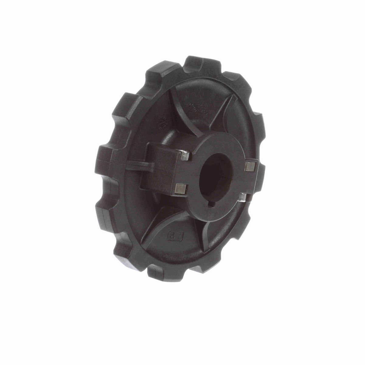 System Plast 880 Series Split Molded Sprocket with 12 Teeth, a 1-1/4in Round Shaft-Ready Bore and Setscrew - 880-12R1.25-DS-SS