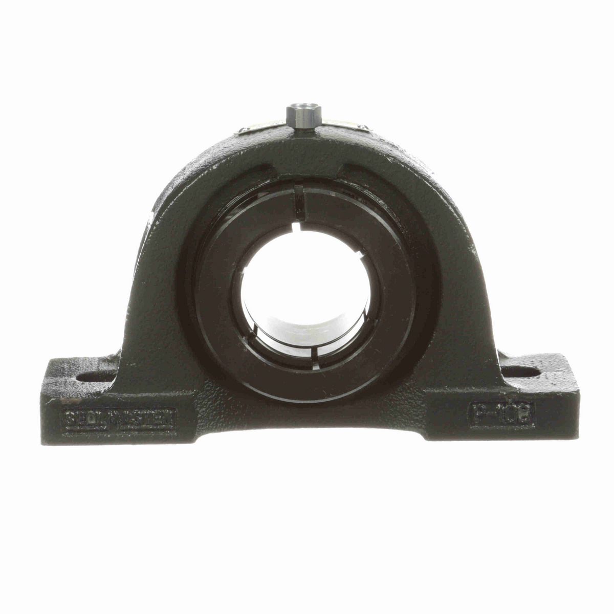 Sealmaster Mounted Cast Iron Two Bolt Pillow Block Ball Bearing - 52100 Bearing Steel, Black Oxided - Concentric Lock - Extra Low Drag - NP-28T XLO