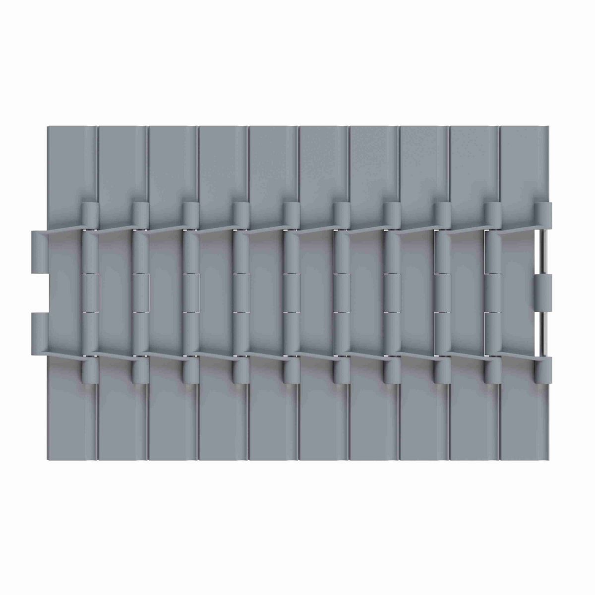 Rexnord 821 Straight Running Solid Top, Material: Silver Platinum Series™ X, Width: 12in, Pitch: 1.5in - 10318344