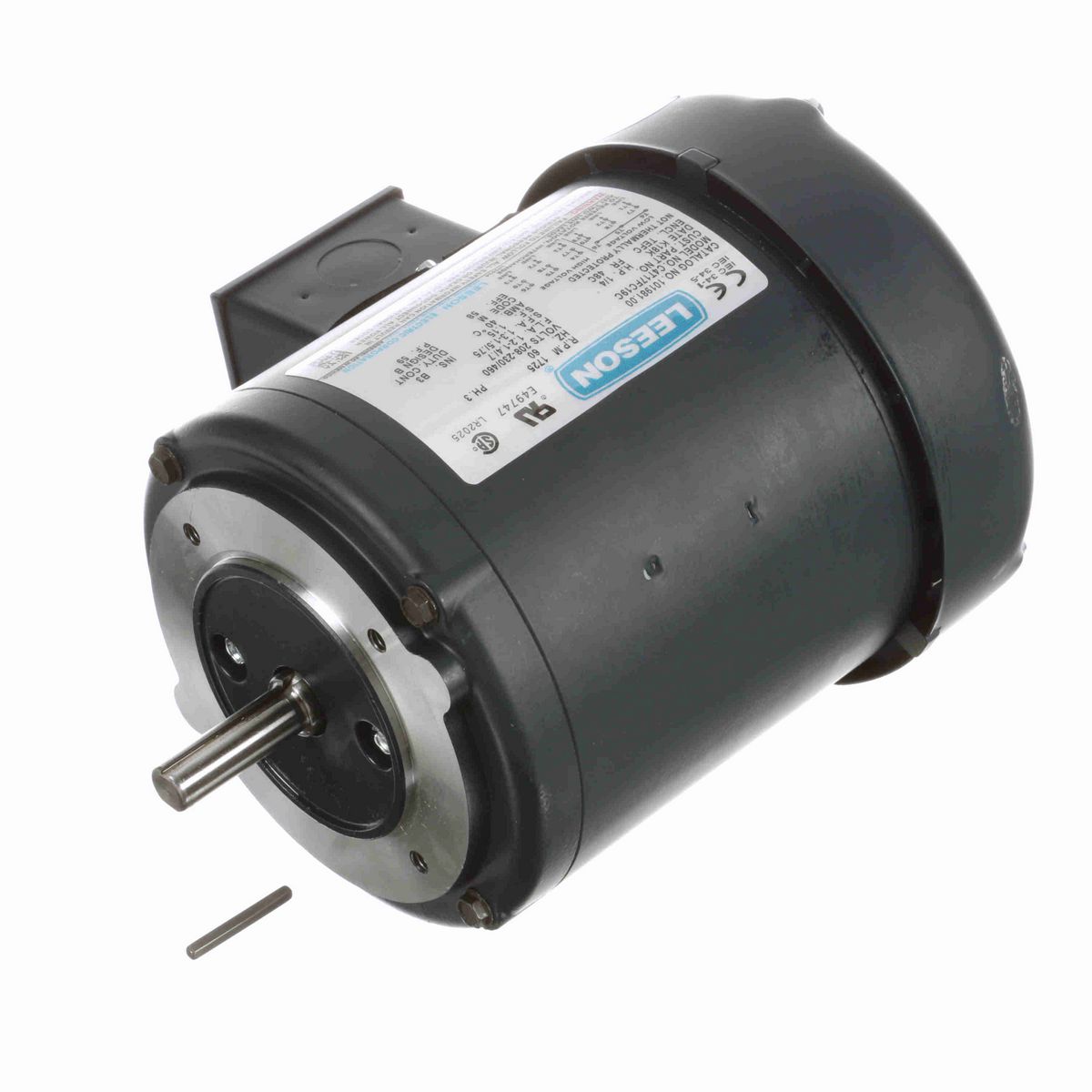 LEESON General Purpose Motor, 0.25 HP, 3 Ph, 60 Hz, 230/460 V, 1800 RPM, 48C Frame, TEFC - 101981.00