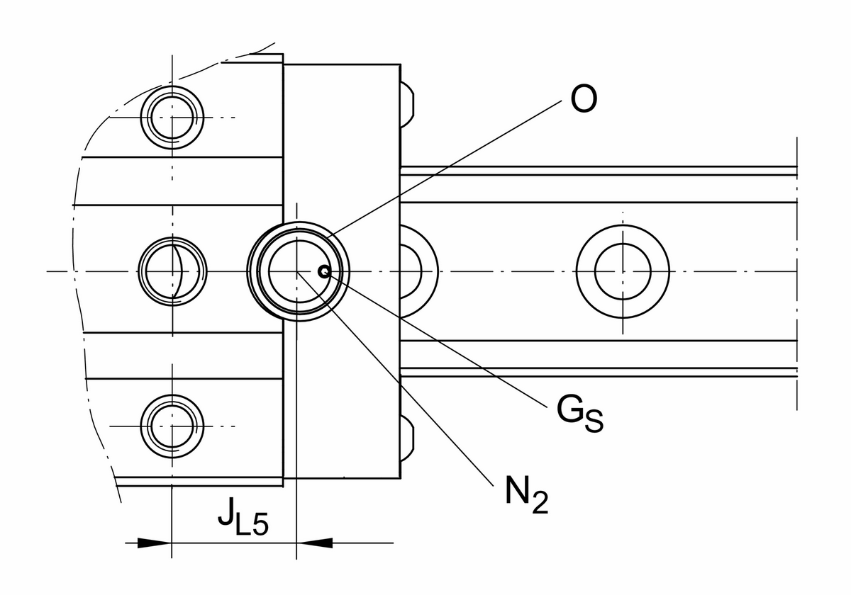 Направляющая качения с циркуляцией роликов INA RUE25-E-H