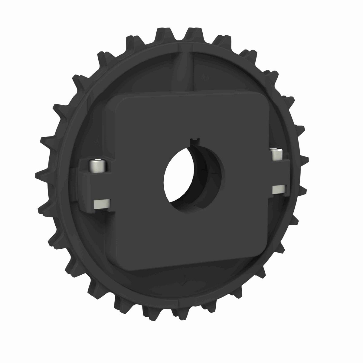 Rexnord 8500 Series Split Molded Nylon Sprocket with 27 Teeth and 40mm Round Shaft-Ready Bore with Keyway - 614-198-40