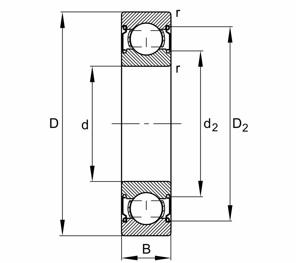 Радиальный шарикоподшипник FAG 6210-C-2Z-L138-C3