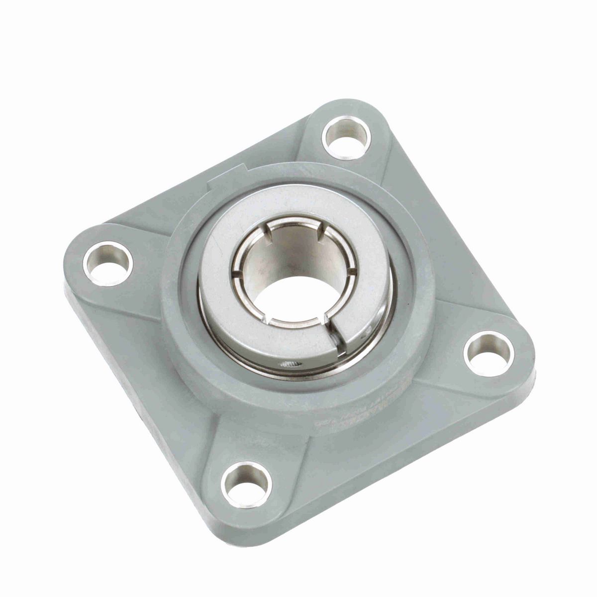 Sealmaster Mounted Composite Four Bolt Flange Ball Bearing - 52100 Bearing Steel, Phosphorus Nickel Coated - Concentric Lock - Corrosion Resistant - Reduced Maintenance - Lubed for Life - CRFC-PN19T RMW