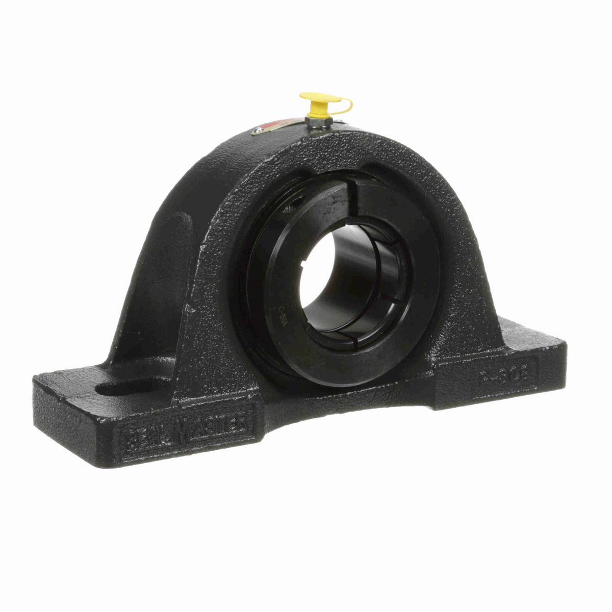 Sealmaster Mounted Cast Iron Two Bolt Pillow Block Ball Bearing - 52100 Bearing Steel, Black Oxided - Concentric Lock - MP-32T
