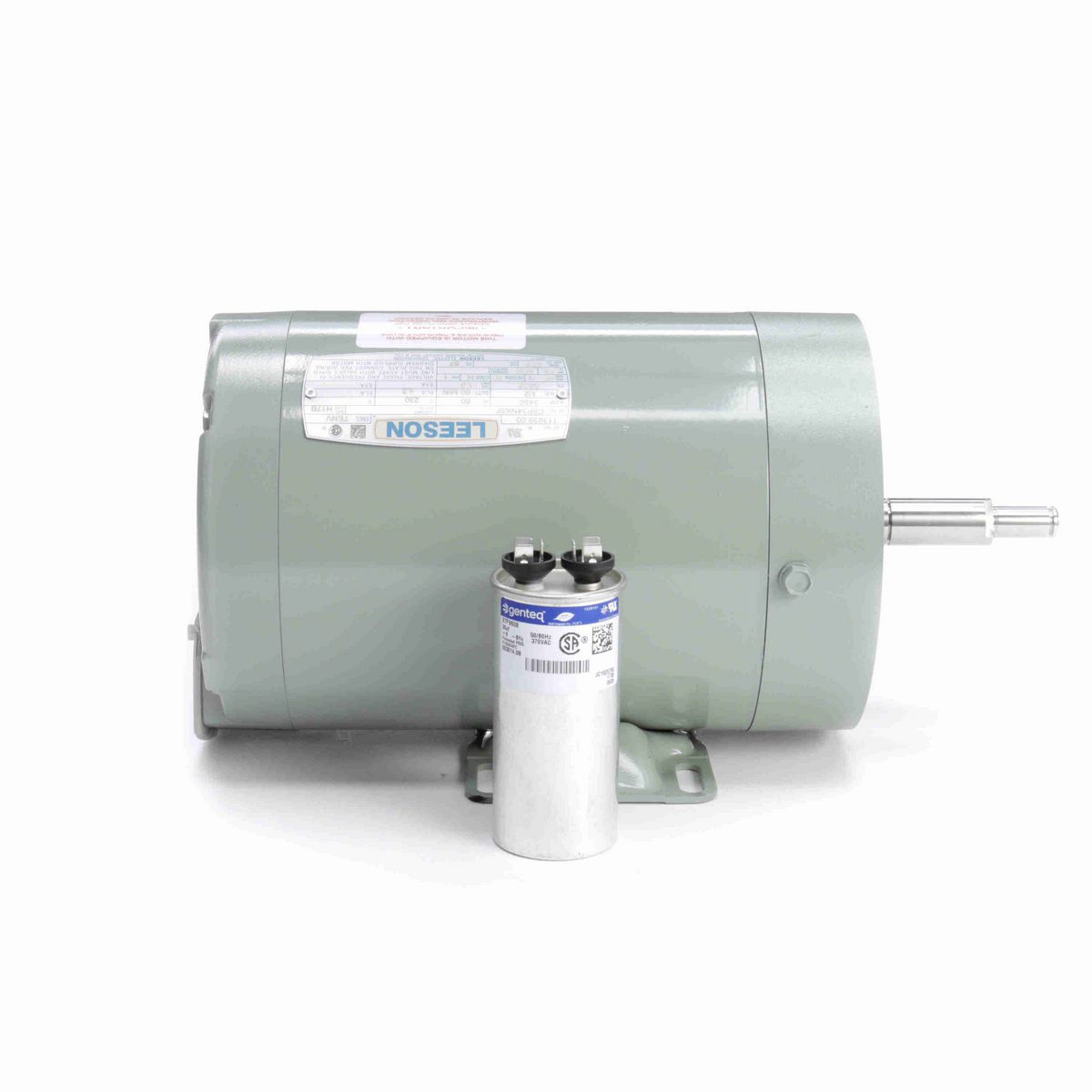 LEESON General Purpose Farm Duty Motor, 0.50 HP, 1 Ph, 60 Hz, 230 V, 3600 RPM, 56CZ Frame, TENV - 113939.00
