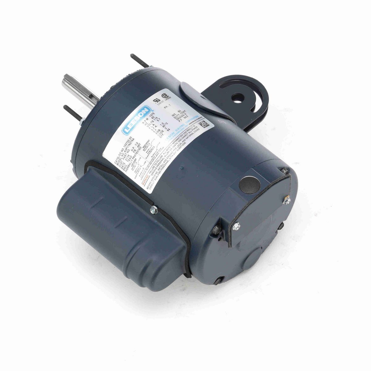 LEESON Pedestal Fan Motor, 0.50 HP, 1 Ph, 60 Hz, 115 V, 1200 RPM, 48YZ Frame, TEAO - 103722.00