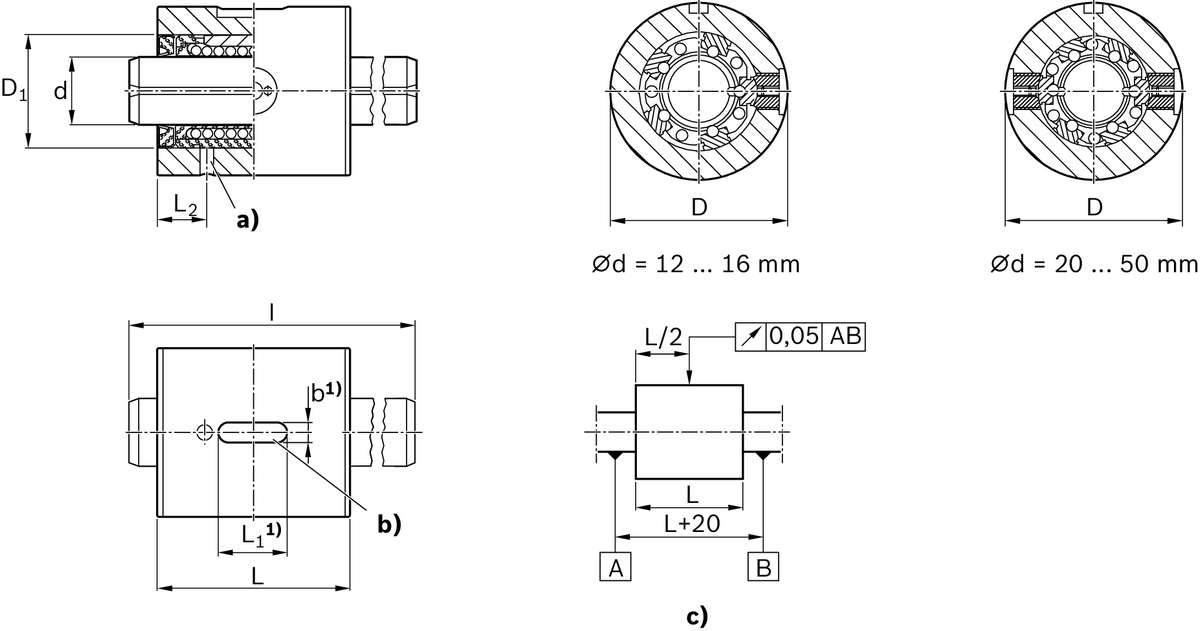 Линейный комплект Bosch Rexroth LSHDR2-20-WV-500 [R072152080]