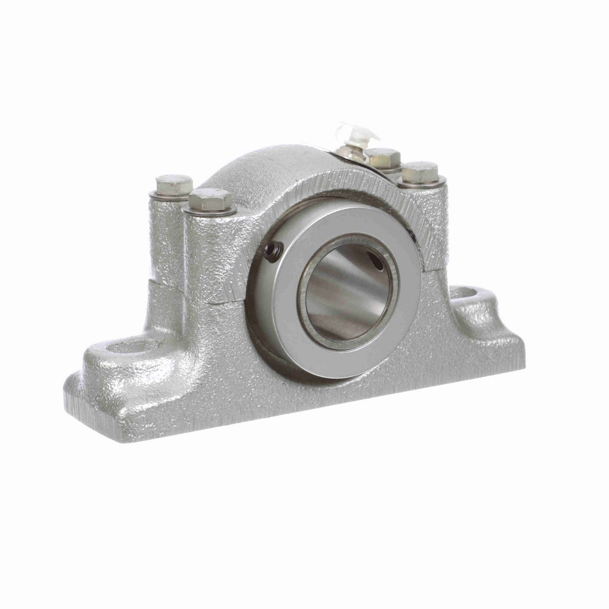 Sealmaster Mounted Flouropolymer Coated Cast Iron Two Bolt Pillow Block Tapered Roller - 52100 Bearing Steel - Double Collar Mount Lock - Corrosion Resistant - RPB 107-C2 CR