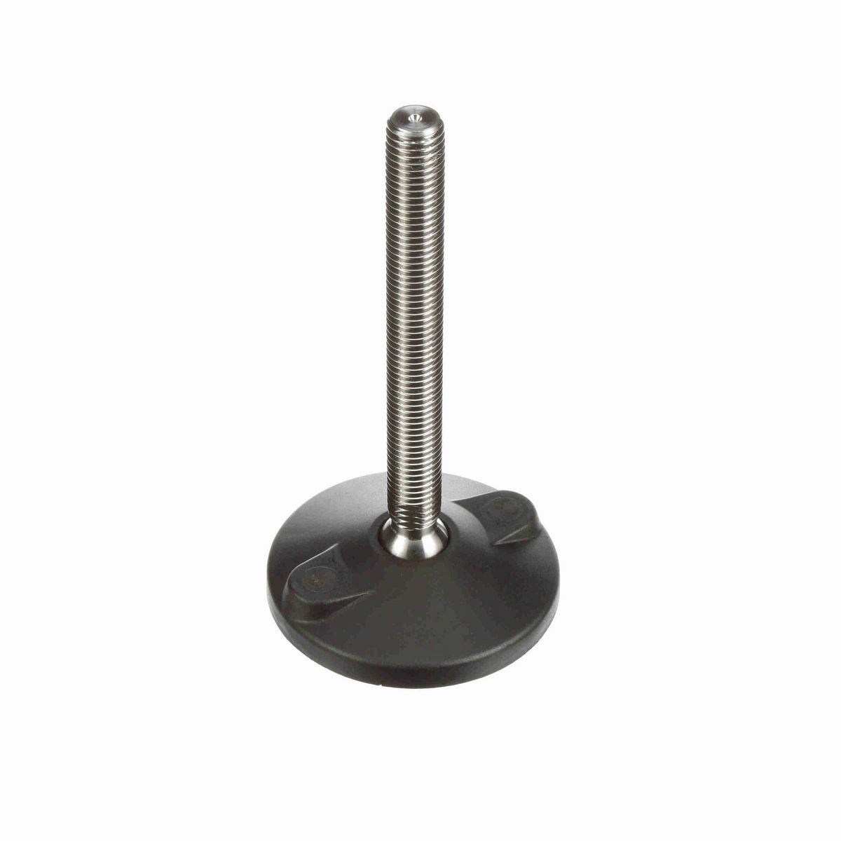 System Plast Articulating Plastic Leveler; Series: VG-511, Base Diameter: 4, Spindle Length: 6.09-in, Thread: 3/4-10 - VG-511-04-S34-L7