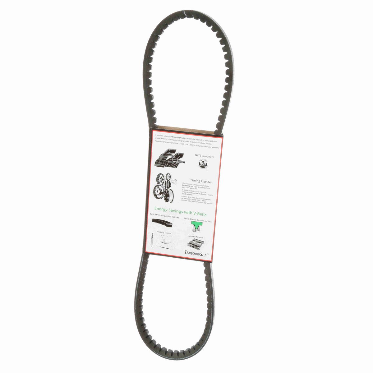 Browning EPDM Notched Belt 98% Efficient - AX35