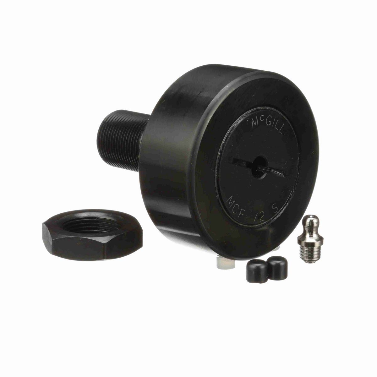 Опорный ролик с цапфой McGill CAMROL MCFE 72 S, бочкообразный, с уплотнением, со шлицем под отвёртку, метрический