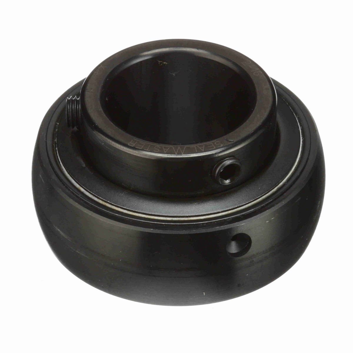 Sealmaster Mounted Insert Only Ball Bearing - 52100 Bearing Steel, Black Oxided - Setscrew Lock - 2-16