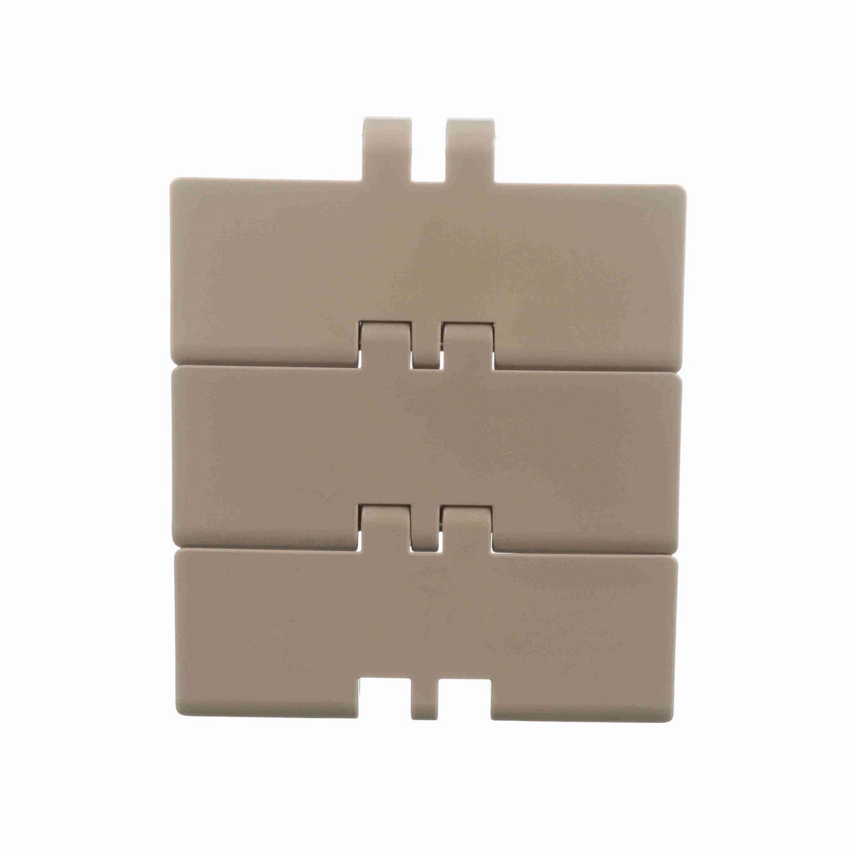 System Plast 820 Straight Running Solid Top, Material: Tan Low Friction, Width: 4in, Pitch: 1.5in - LF820-K400