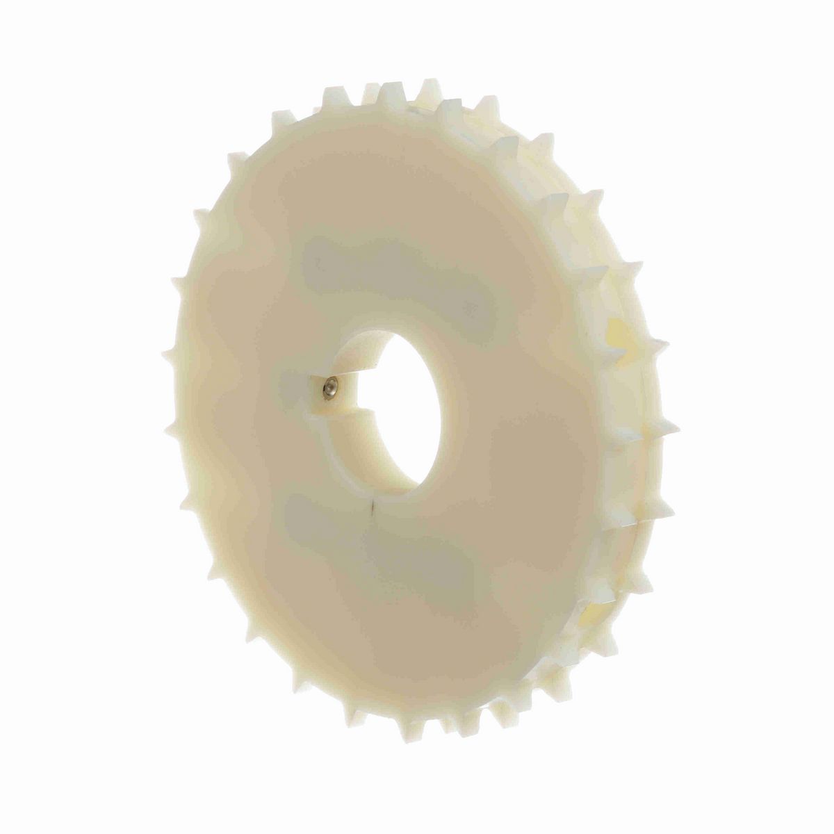 System Plast 2190 Series Split Machined Sprocket with 25 Teeth, a 1-1/2in Round Shaft-Ready Bore and Setscrew - 2190-25R1.5-DMS-SS